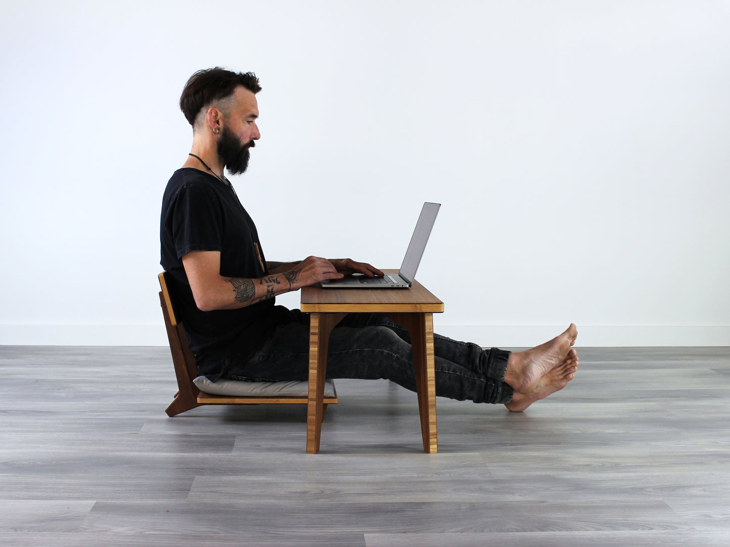 Small Floor Desk - Chestnut