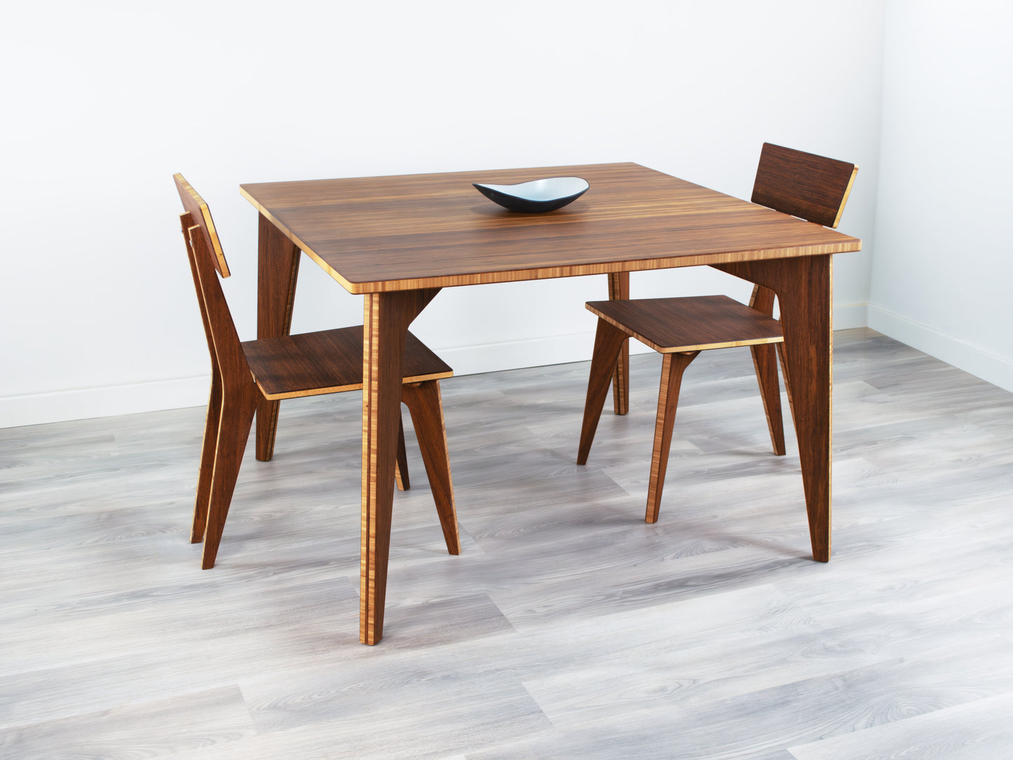STAN Square Dining Table Set - Large - Natural