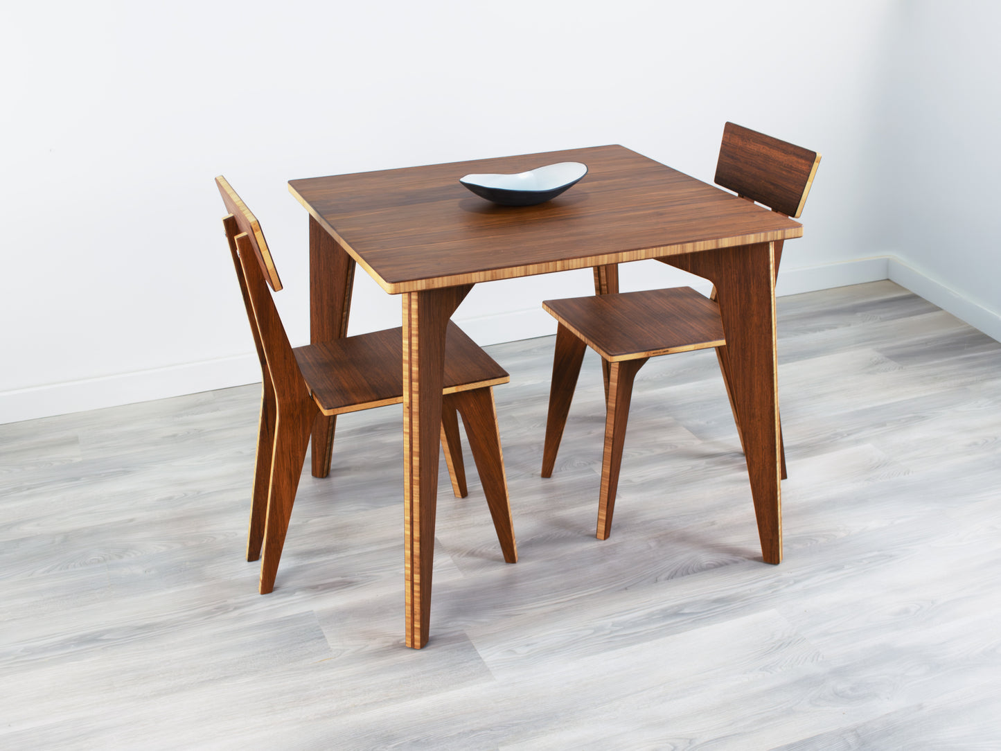STAN Square Dining Table Set - Small - Natural