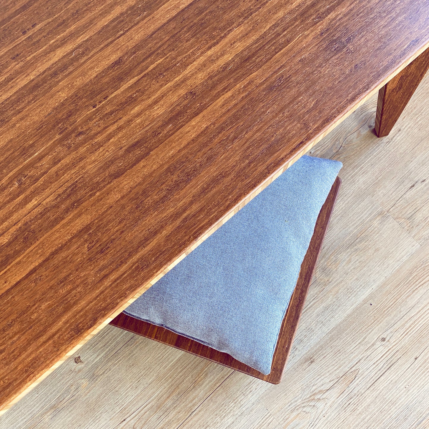LOW Rectangle Coffee Table Set: Walnut Bamboo - Small