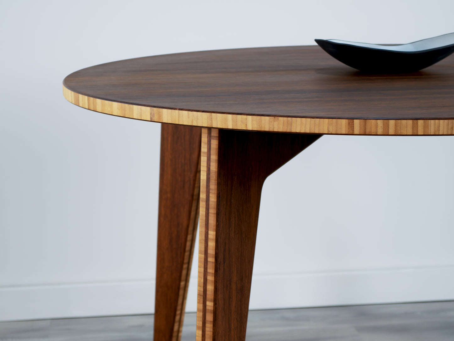 STAN Circle Dining Table Set - Large - Chestnut