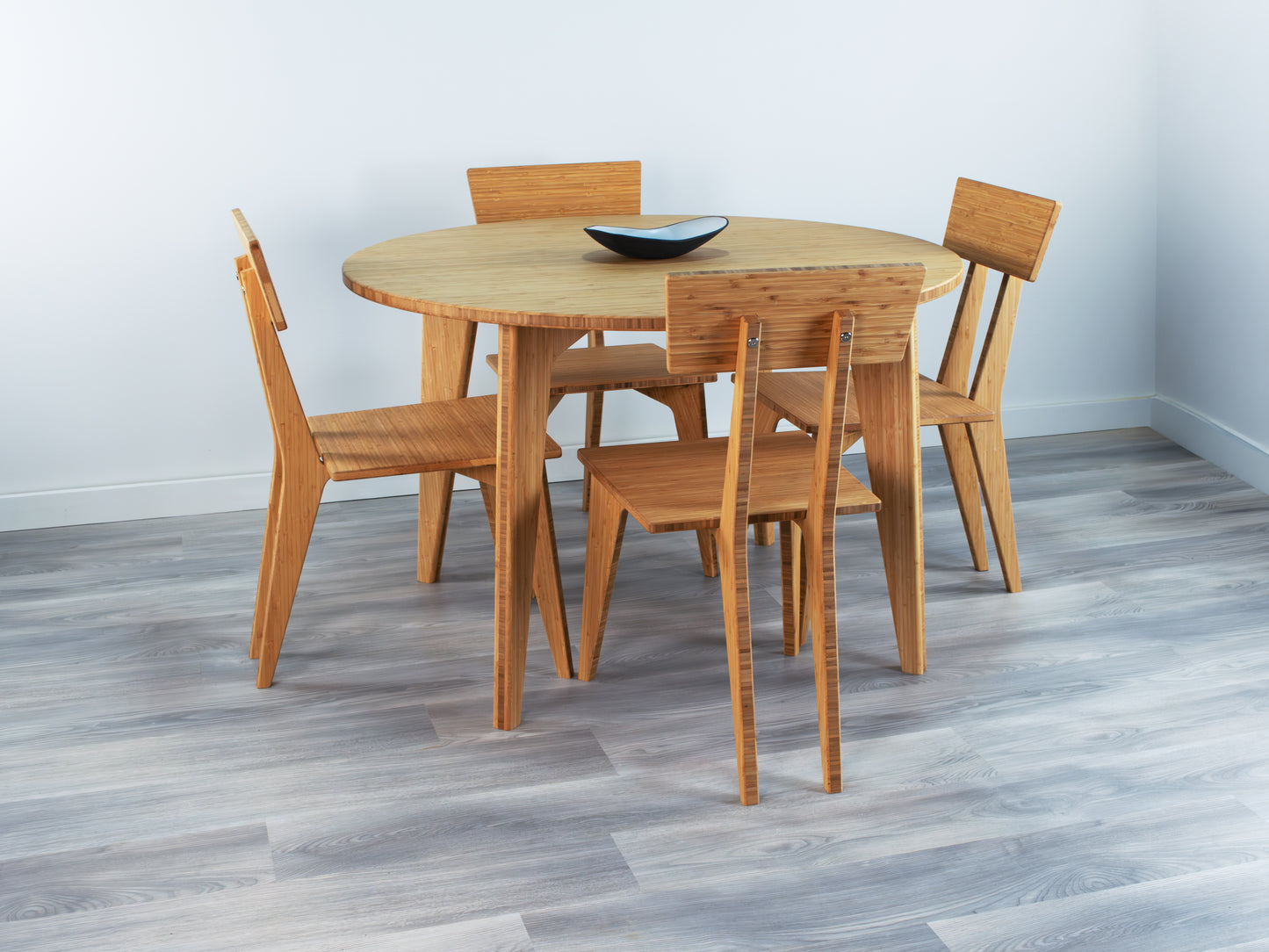 STAN Circle Dining Table Set - Large - Natural