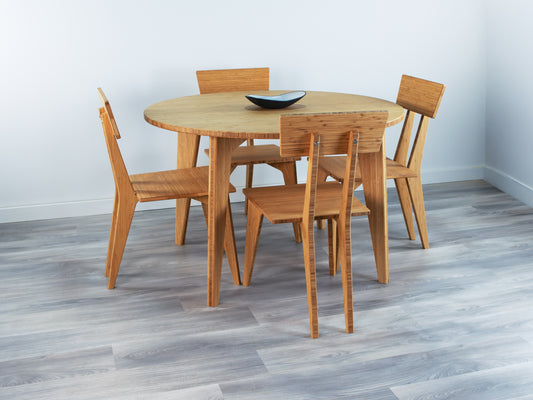 STAN Circle Dining Table Set - Large - Natural