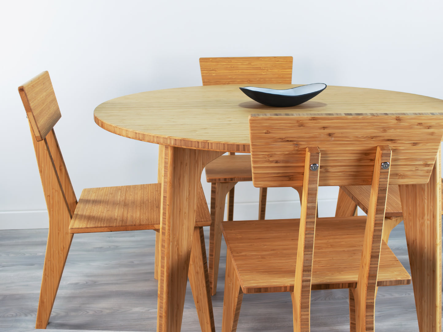 STAN Circle Dining Table Set - Large - Natural