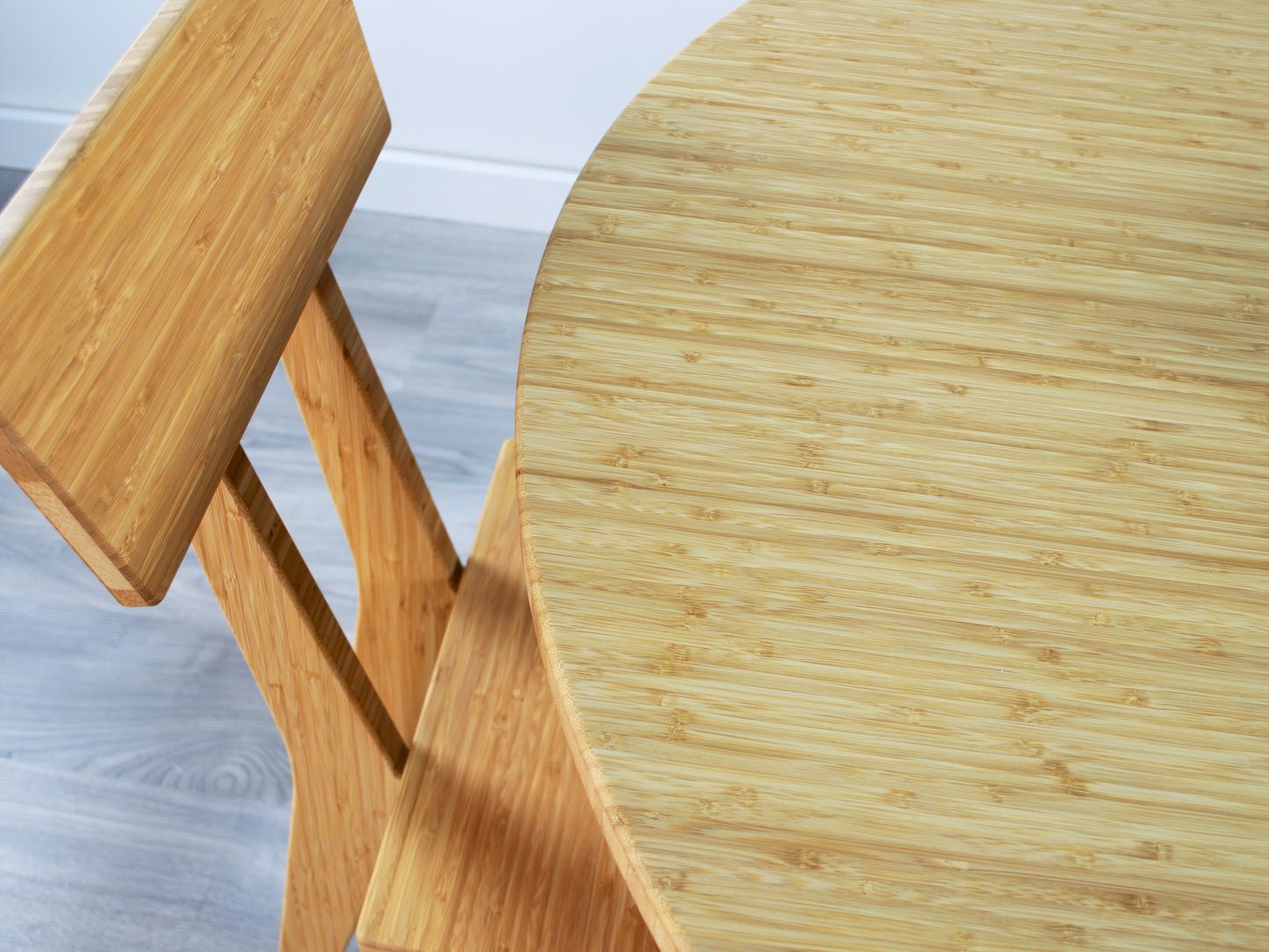 STAN Circle Dining Table Set - Large - Natural