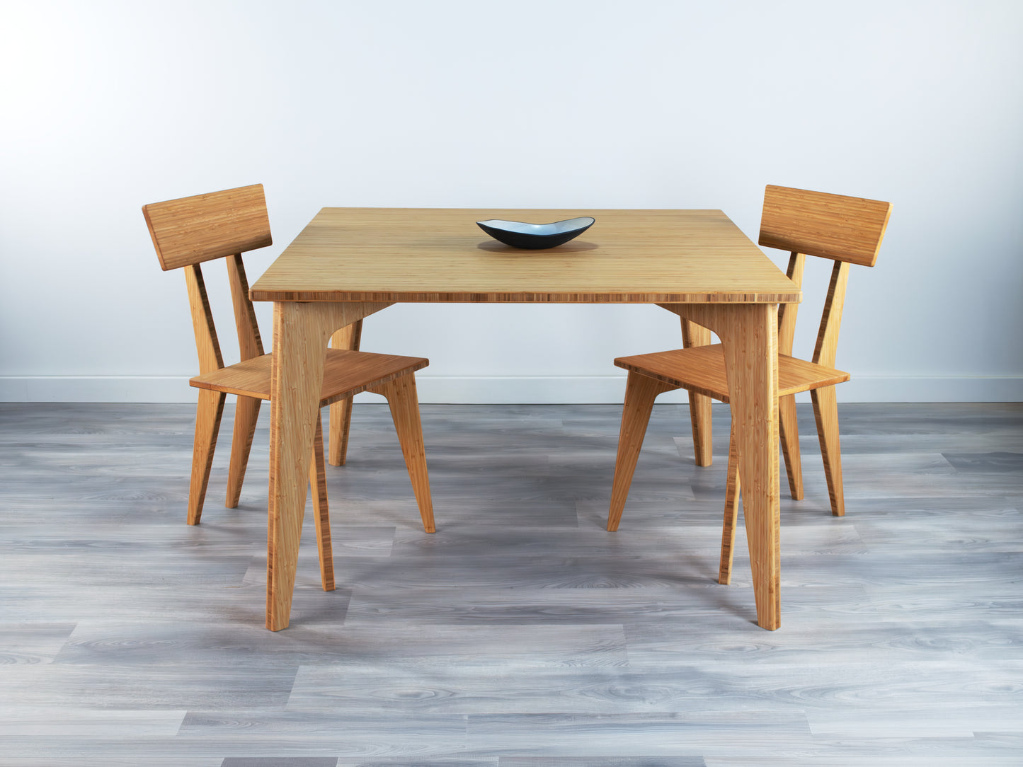 STAN Square Dining Table Set - Large - Natural
