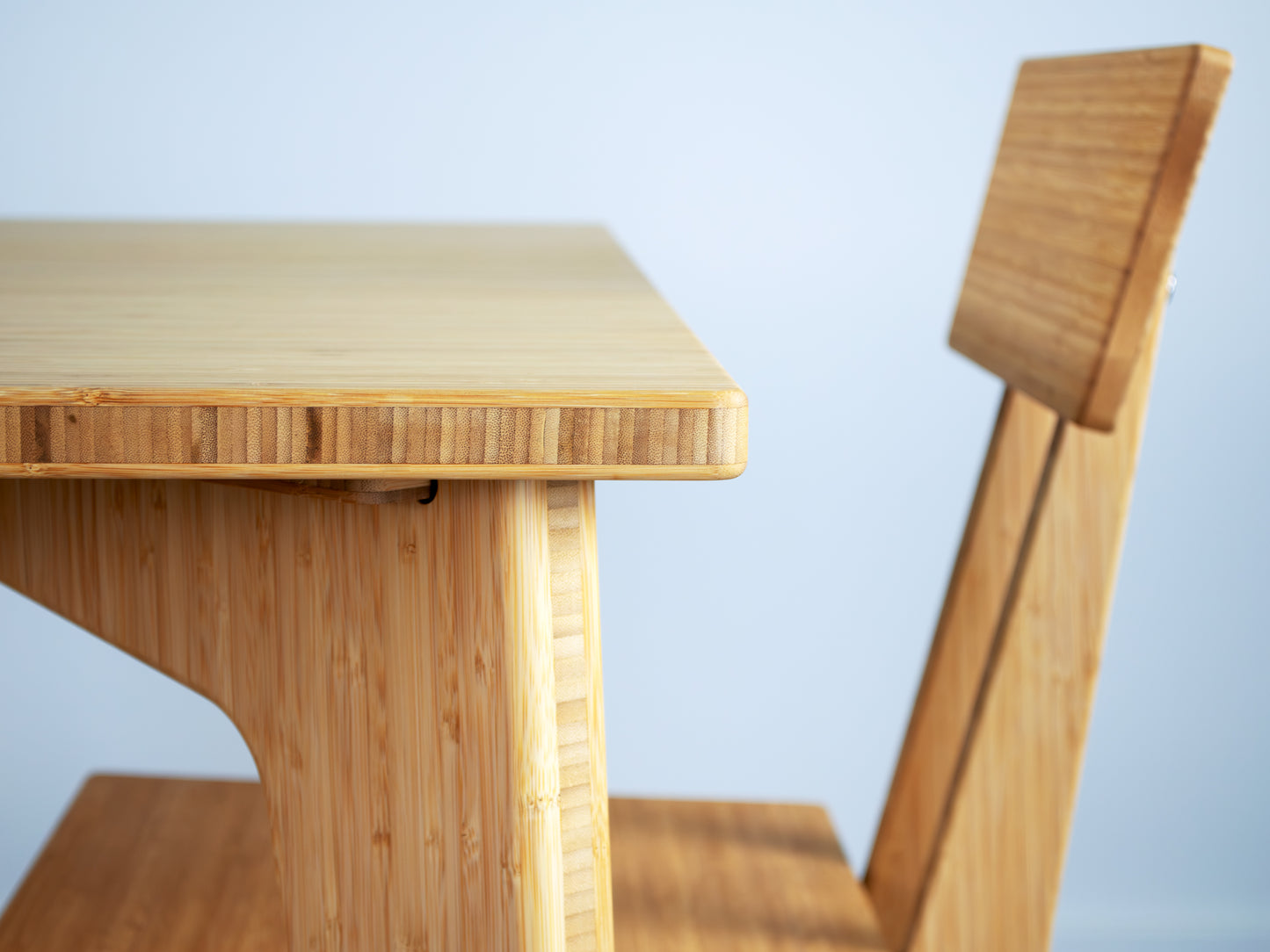 STAN Square Dining Table Set - Large - Natural