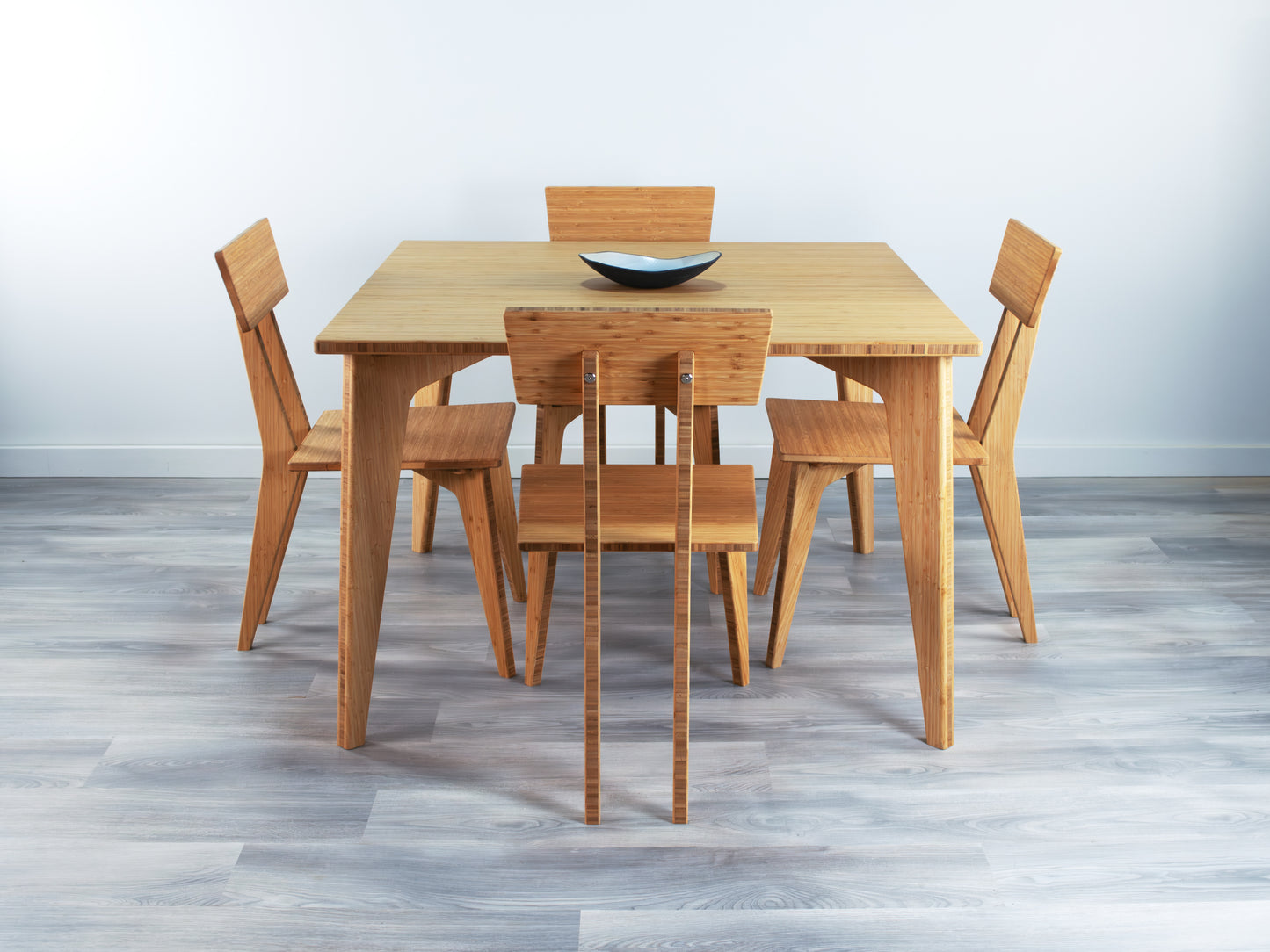 STAN Square Dining Table Set - Large - Natural