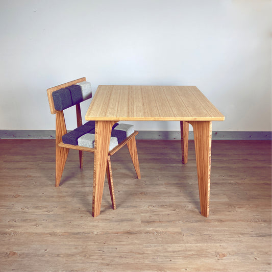 STAN Square Dining Table: Natural Bamboo
