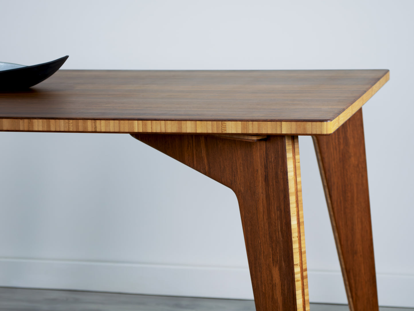 STAN Rectangle Dining Table Set - Large - Chestnut