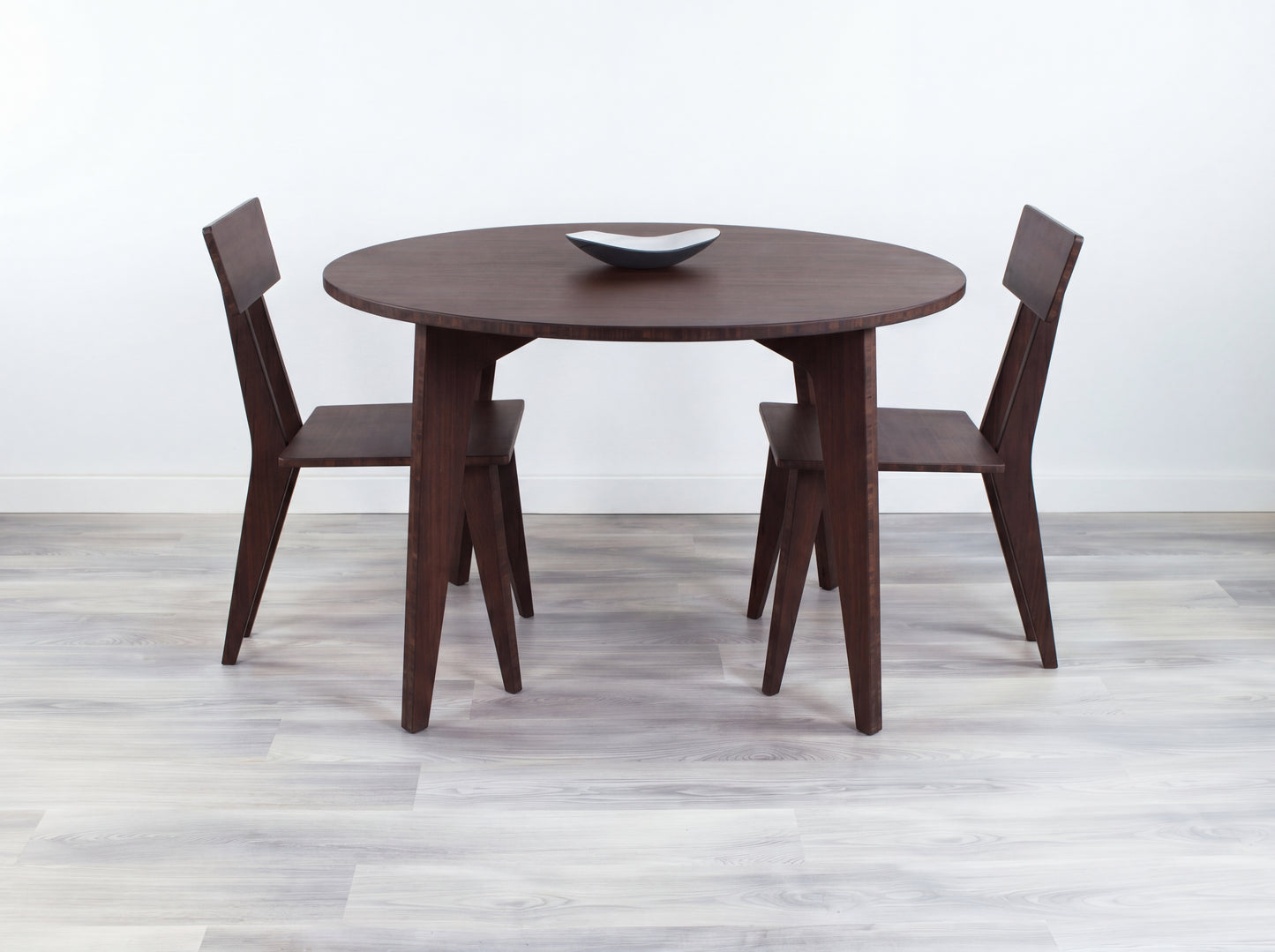STAN Circle Dining Table Set - Large - Walnut