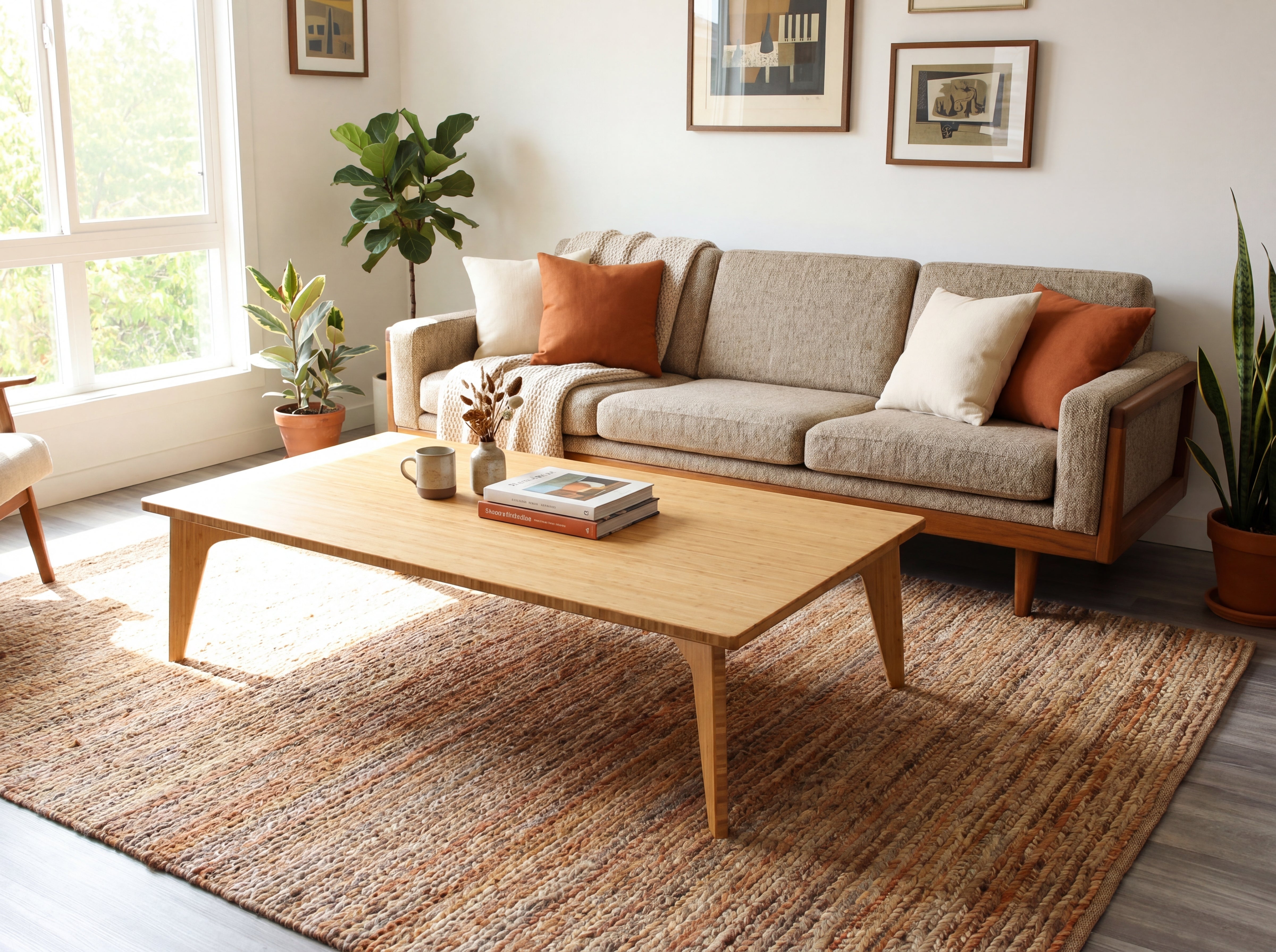 Large Rectangle Table - Natural Bamboo – Reforest Design