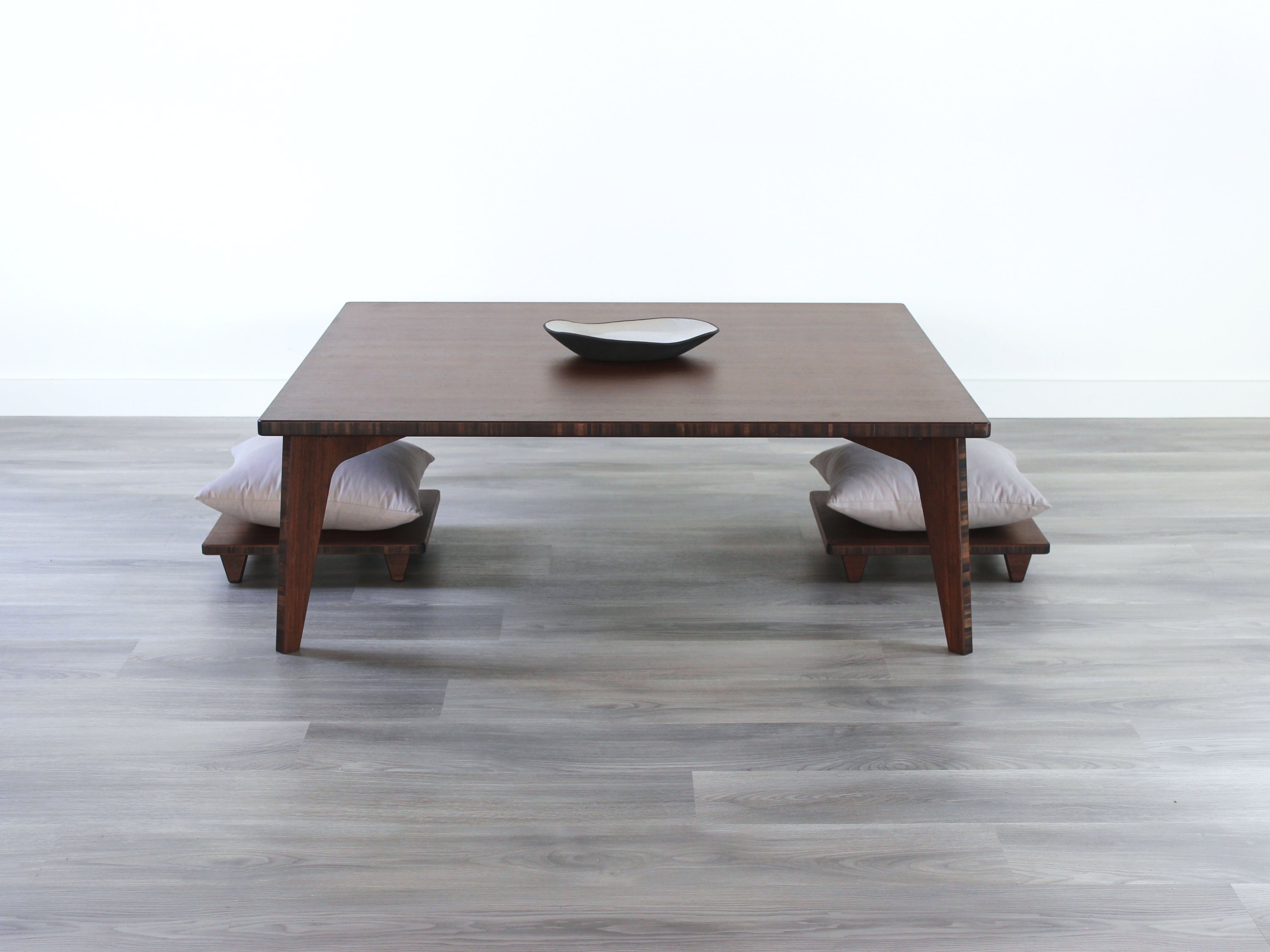 Large Square Table Set - Walnut Bamboo – Reforest Design