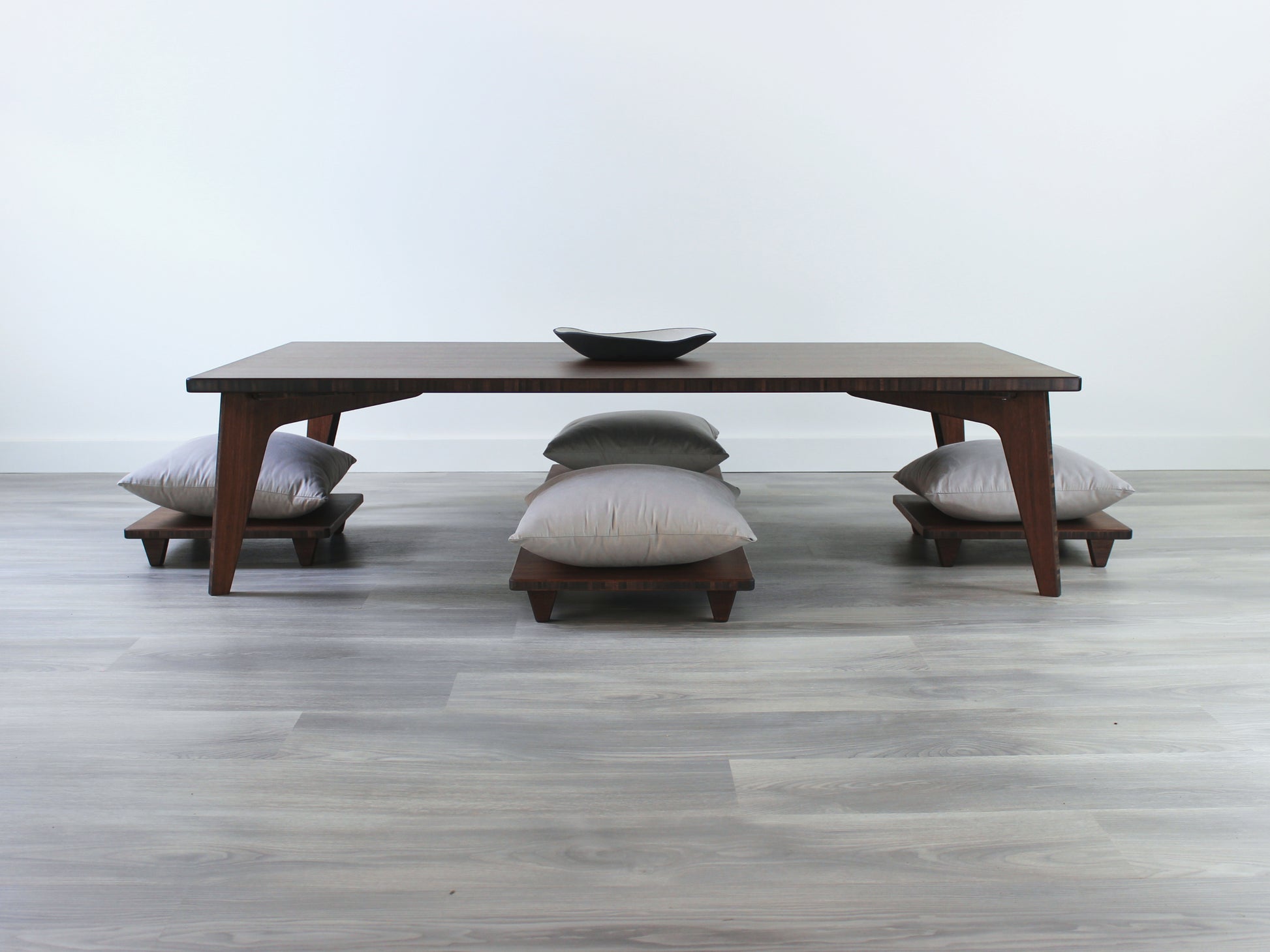 custom made large rectangle bamboo Walnut table made in canada