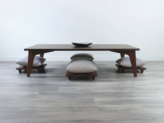 custom made large rectangle bamboo Walnut table made in canada