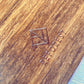 LOW Square Coffee Table: Walnut Bamboo - Large