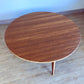 LOW Round Coffee Table: Walnut Bamboo - Large