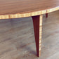 LOW Round Coffee Table: Walnut Bamboo - Large