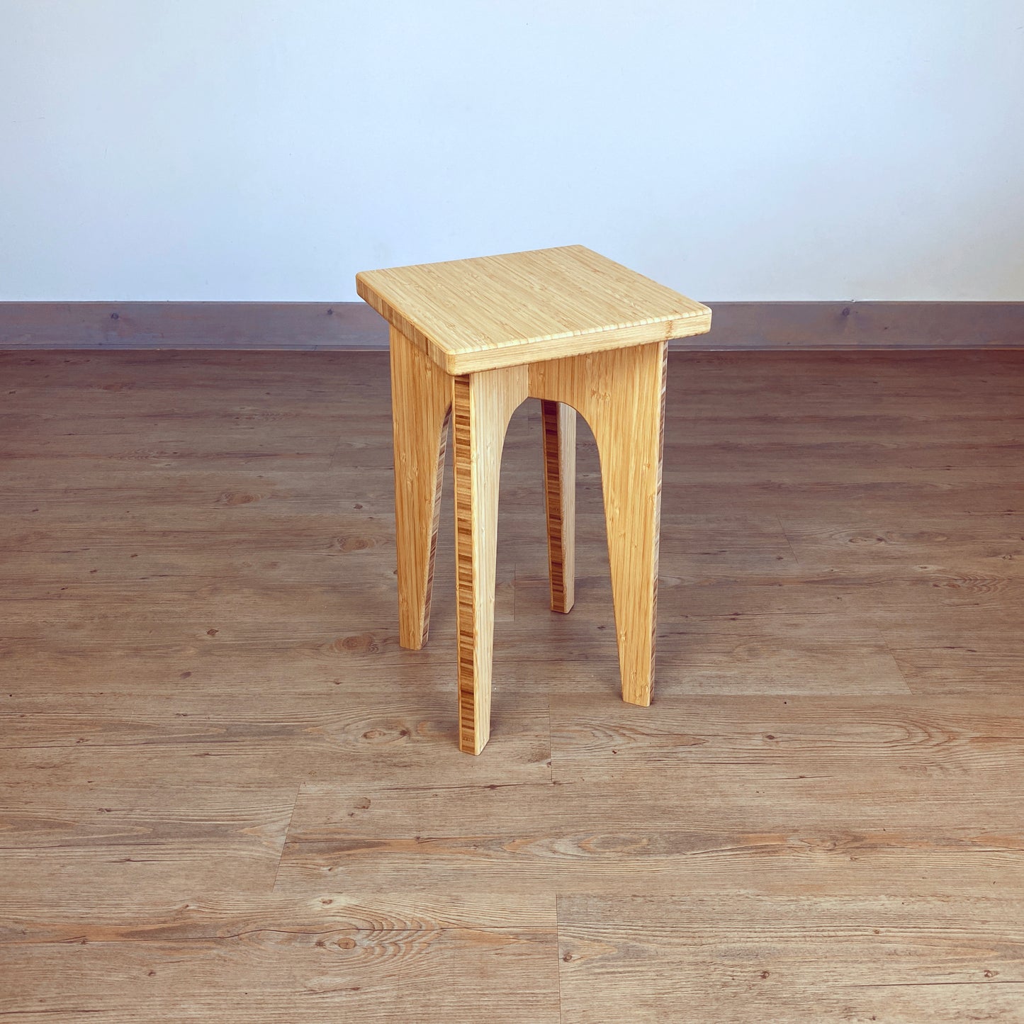 STAN Narrow Side Table: Natural Bamboo - Square