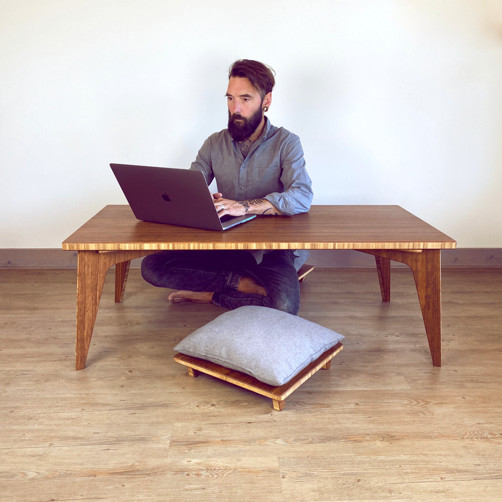 Dining table with online floor seating