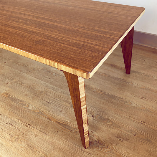 LOW Rectangle Coffee Table: Walnut Bamboo - Small