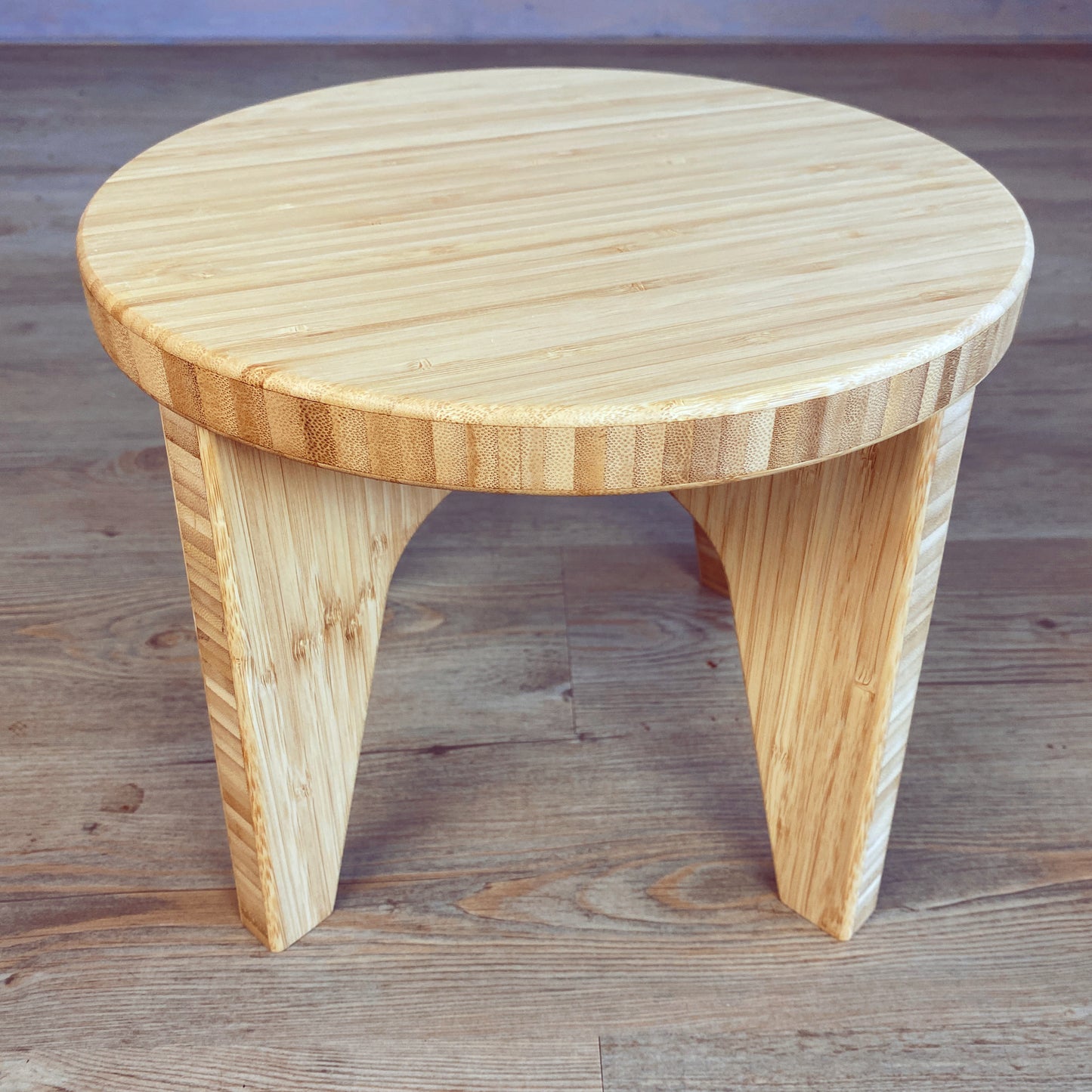 LOW Stool: Natural Bamboo - Round