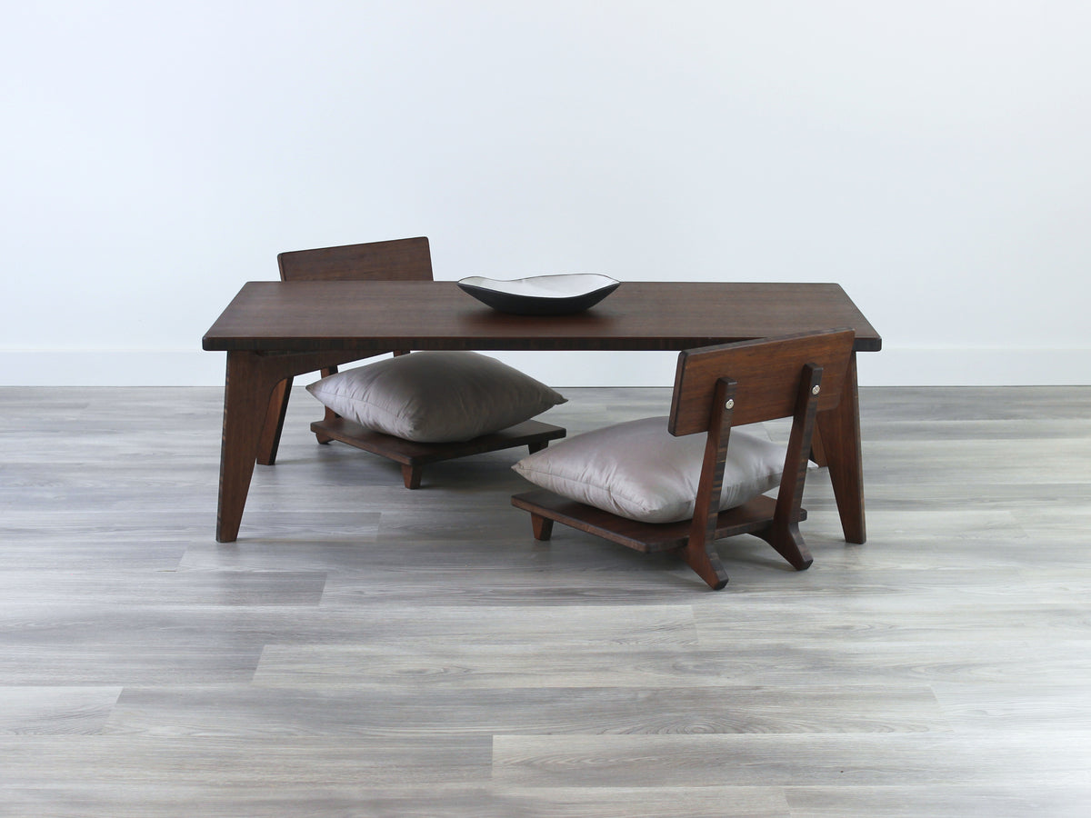 Small Rectangle Table Set - Walnut Bamboo – Reforest Design