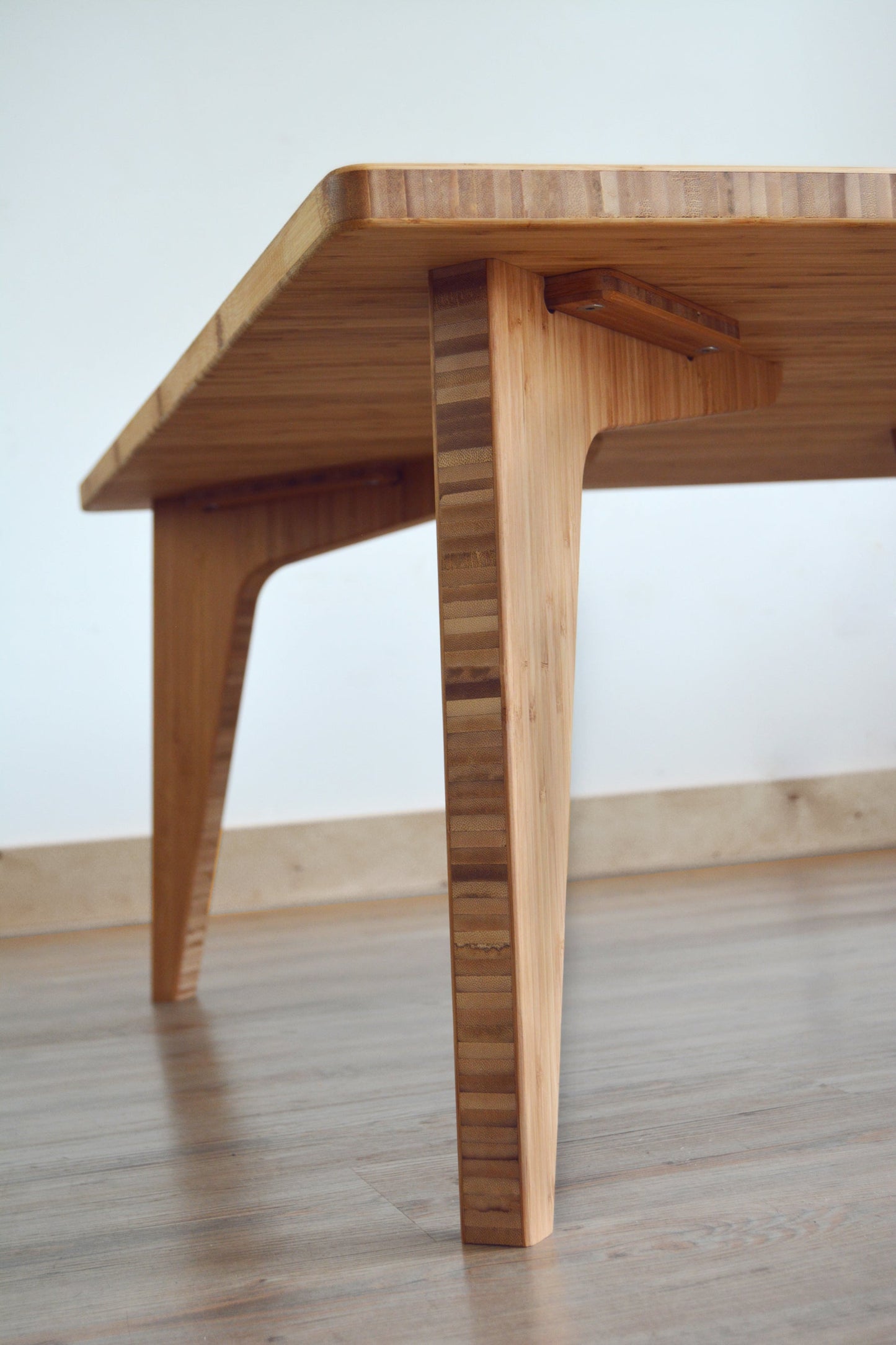 LOW Square Coffee Table : Natural Bamboo - Small