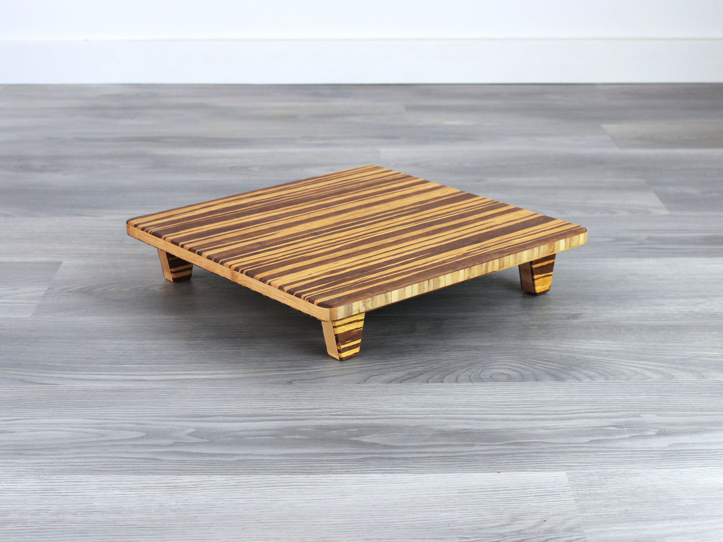 Tiger-Colored bamboo  Meditation Chair for Japanese Tea Table and Kotatsu
