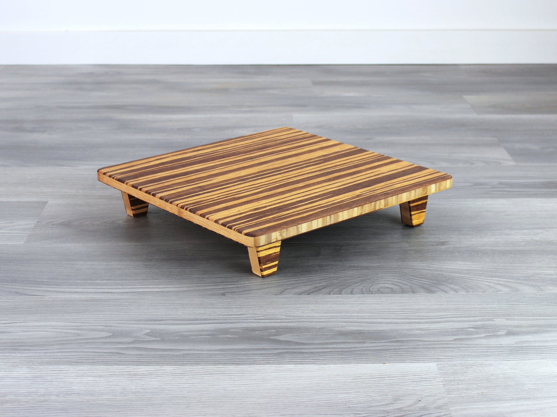 Tiger-Colored bamboo  Meditation Chair for Japanese Tea Table and Kotatsu