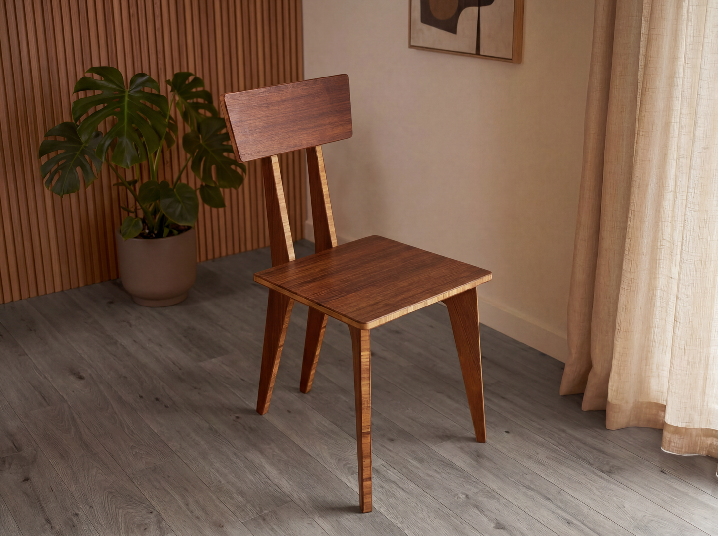 STAN Dining Chair - Chestnut