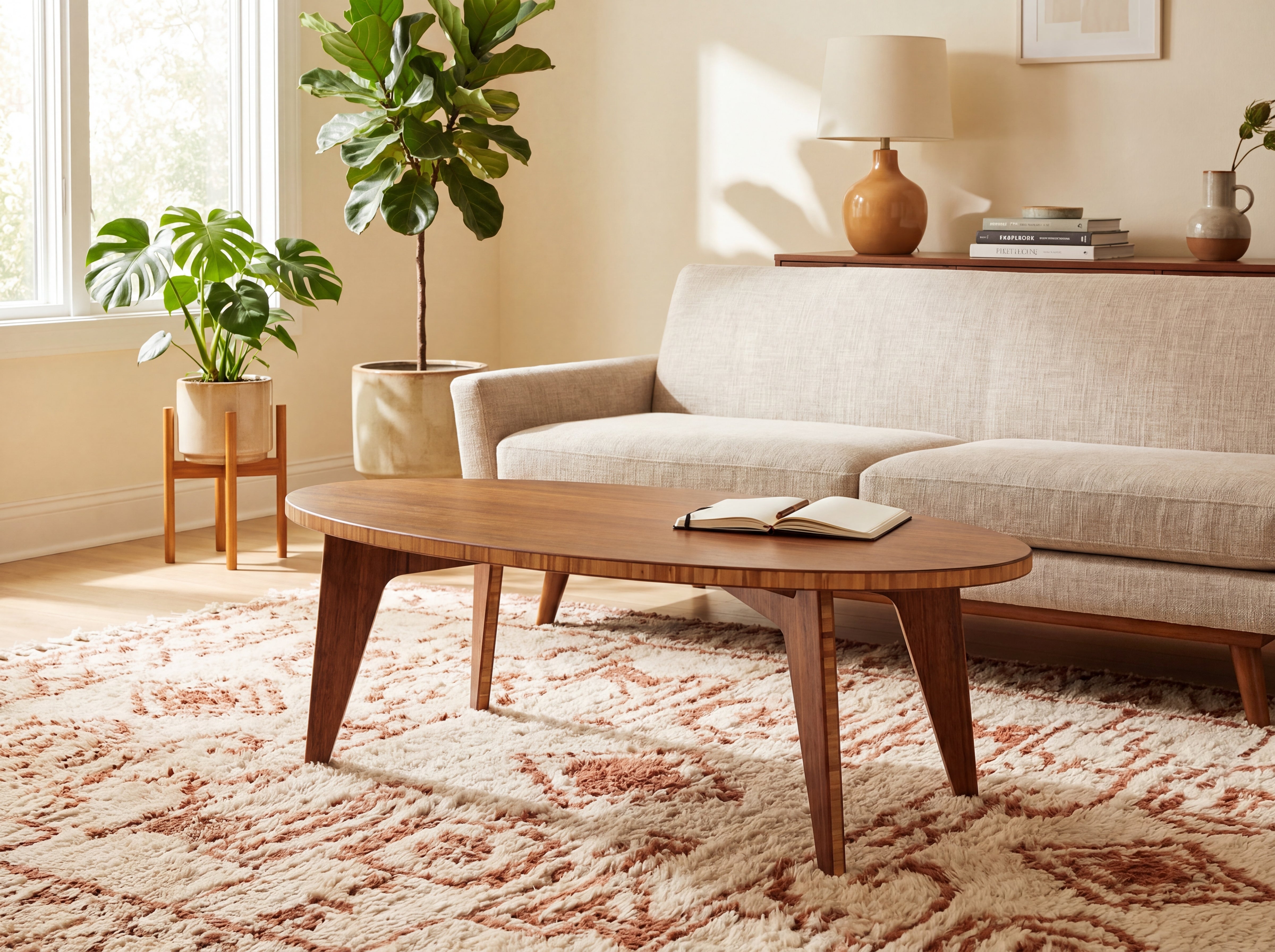 Oval Table - Chestnut Bamboo – Reforest Design