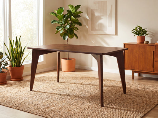 STAN Rectangle Dining Table - Large - Walnut