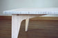 Natural white bamboo table. Japanese, mid-century, Scandinavian and contemporary inspired. Sustainable wood alternative, made from solid grass.